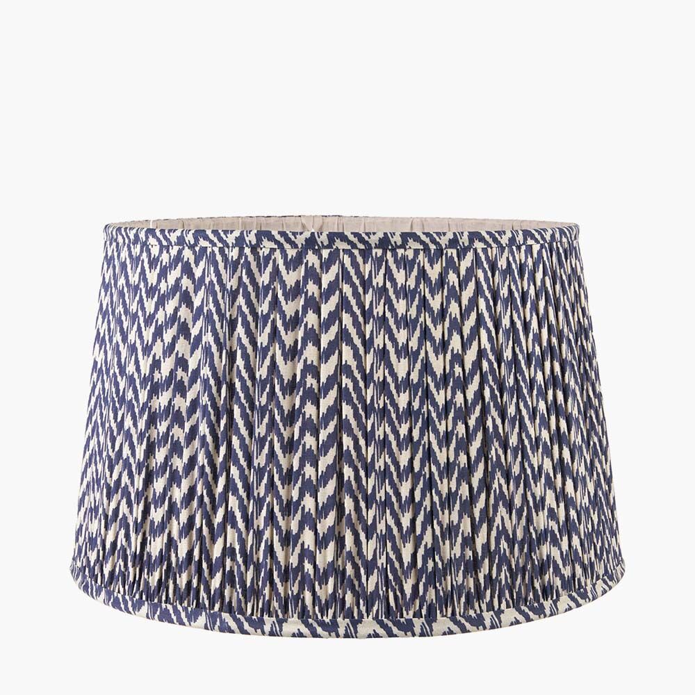 Pacific Vienna 35cm Blue Chevron Mushroom Pleat Shade 36-054-14BL - Image 2