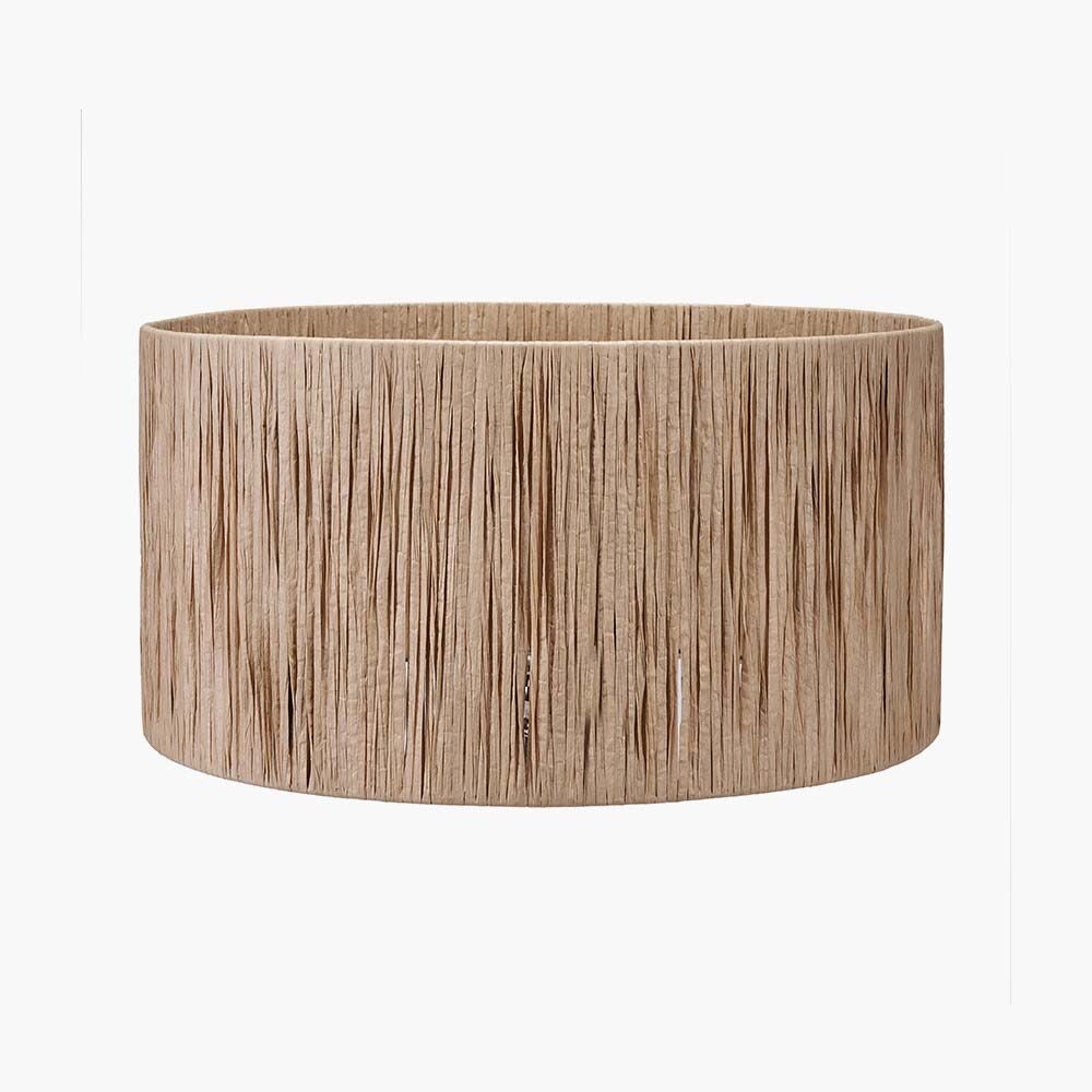 Pacific Tilia 30cm Natural Raffia Cylinder Shade 36-058-12NR - Image 2
