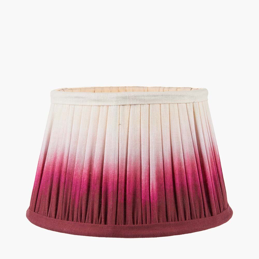 Pacific Scallop 40cm Red Ombre Soft Pleated Tapered Shade 36-059-16RD - Image 2