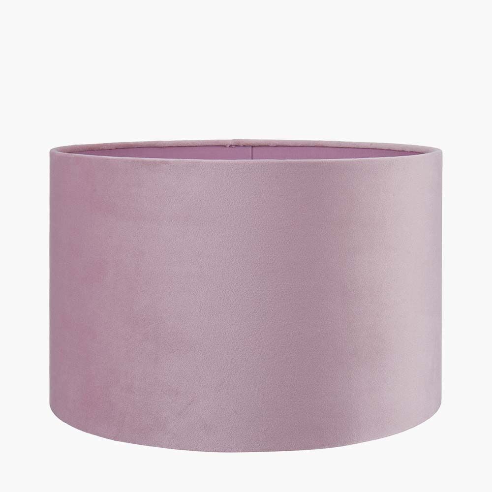 Pacific Rene 30cm Blush Velvet Cylinder Shade 36-069-12BH - Image 2