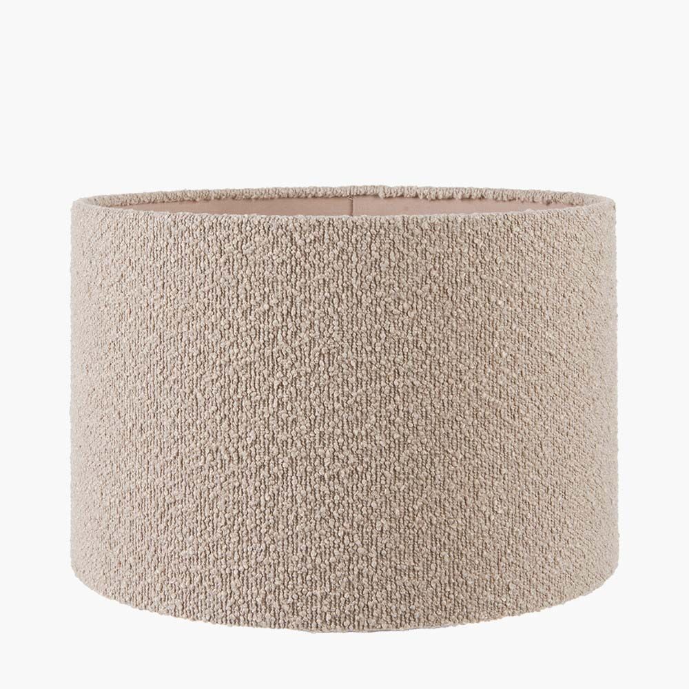 Pacific Rouen 40cm Taupe Boucle Cylinder Shade 36-070-16TA - Image 2