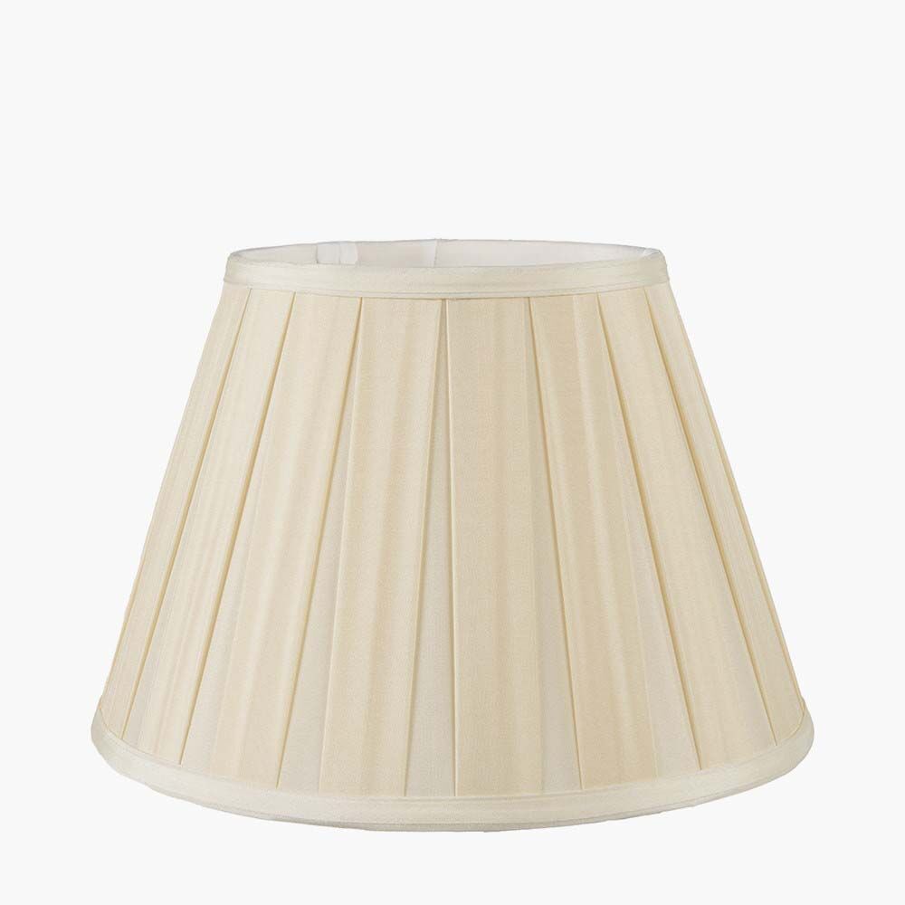 Pacific Maya 30cm Almond Silk Box Pleat Shade 36-072-12AL - Image 2