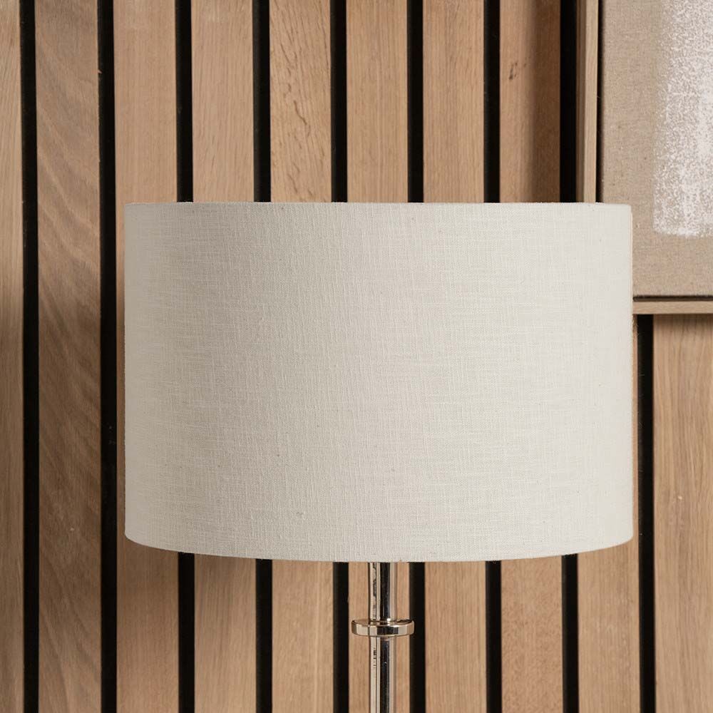 Pacific Lino 50cm Cream Self Lined Linen Drum Shade 36-261-20CR