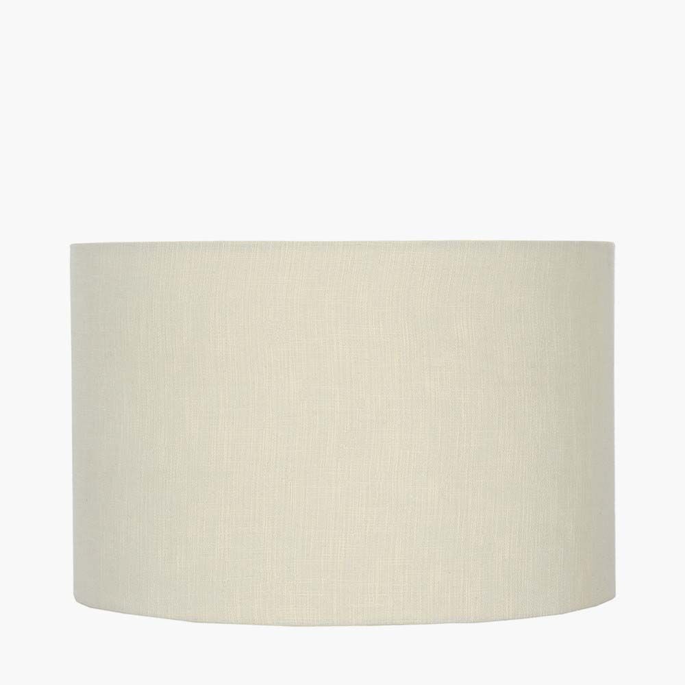 Pacific Lino 50cm Cream Self Lined Linen Drum Shade 36-261-20CR - Image 2
