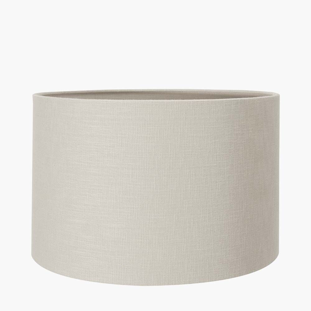 Pacific Lino 50cm Grey Self Lined Linen Drum Shade 36-261-20GY