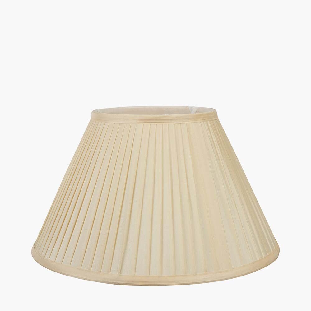 Pacific Bacall 45cm Almond Silk Knife Pleat Empire Shade 36-263-18AL - Image 2