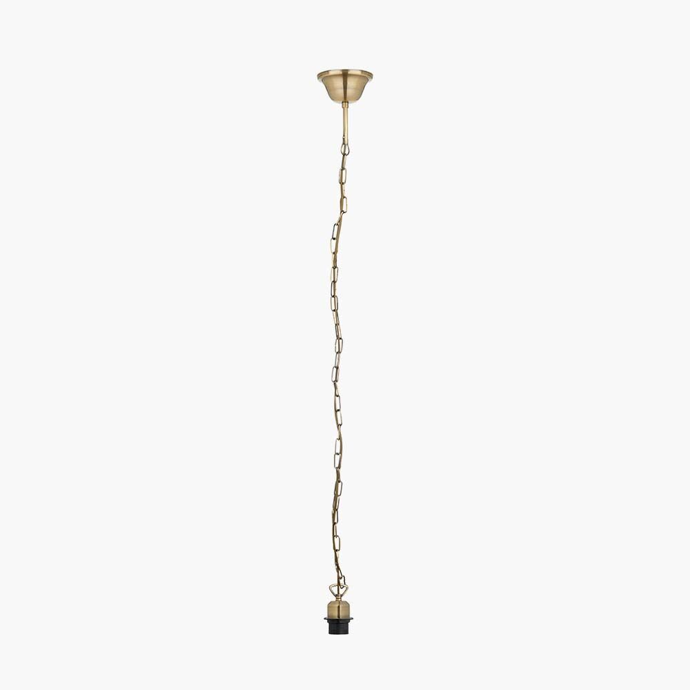 Pacific Antique Brass Electrical Ceiling E27 Fitting 38-001