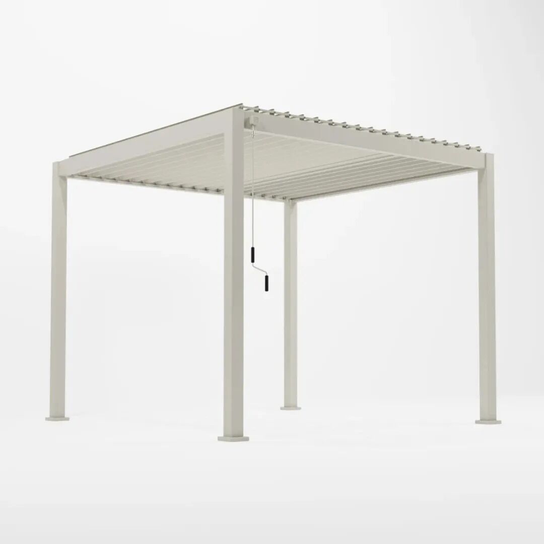 Nova <br> Titan Aluminium 3M x 3M Freestanding Pergola - Pebble