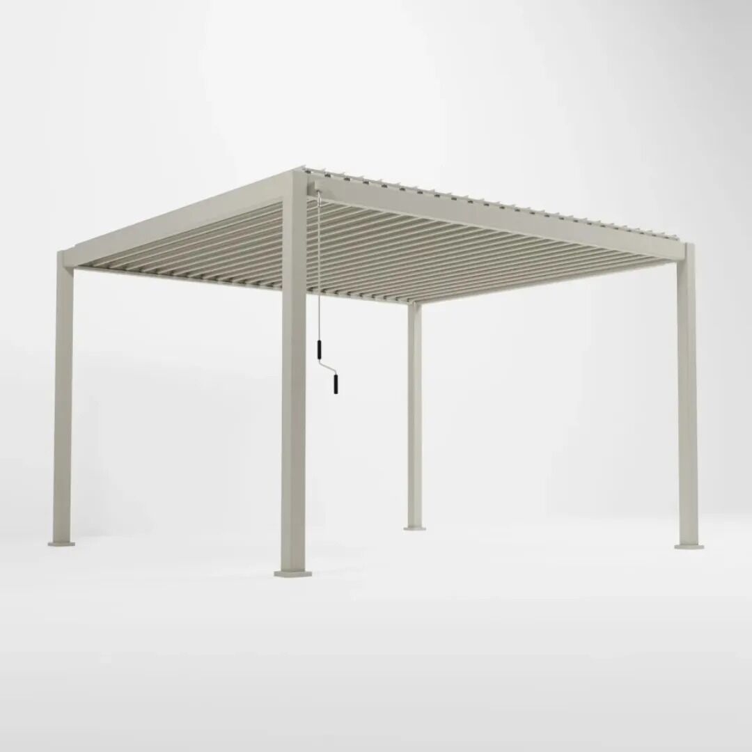 Nova <br> Titan Aluminium 3.6M x 3M Freestanding Pergola - Pebble