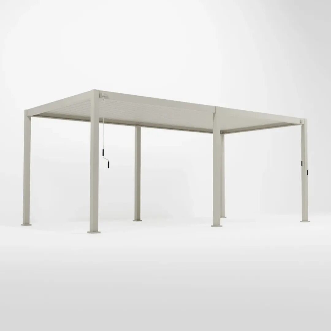 Nova <br> Titan Aluminium 6M x 3M Freestanding Pergola - Pebble - Image 2