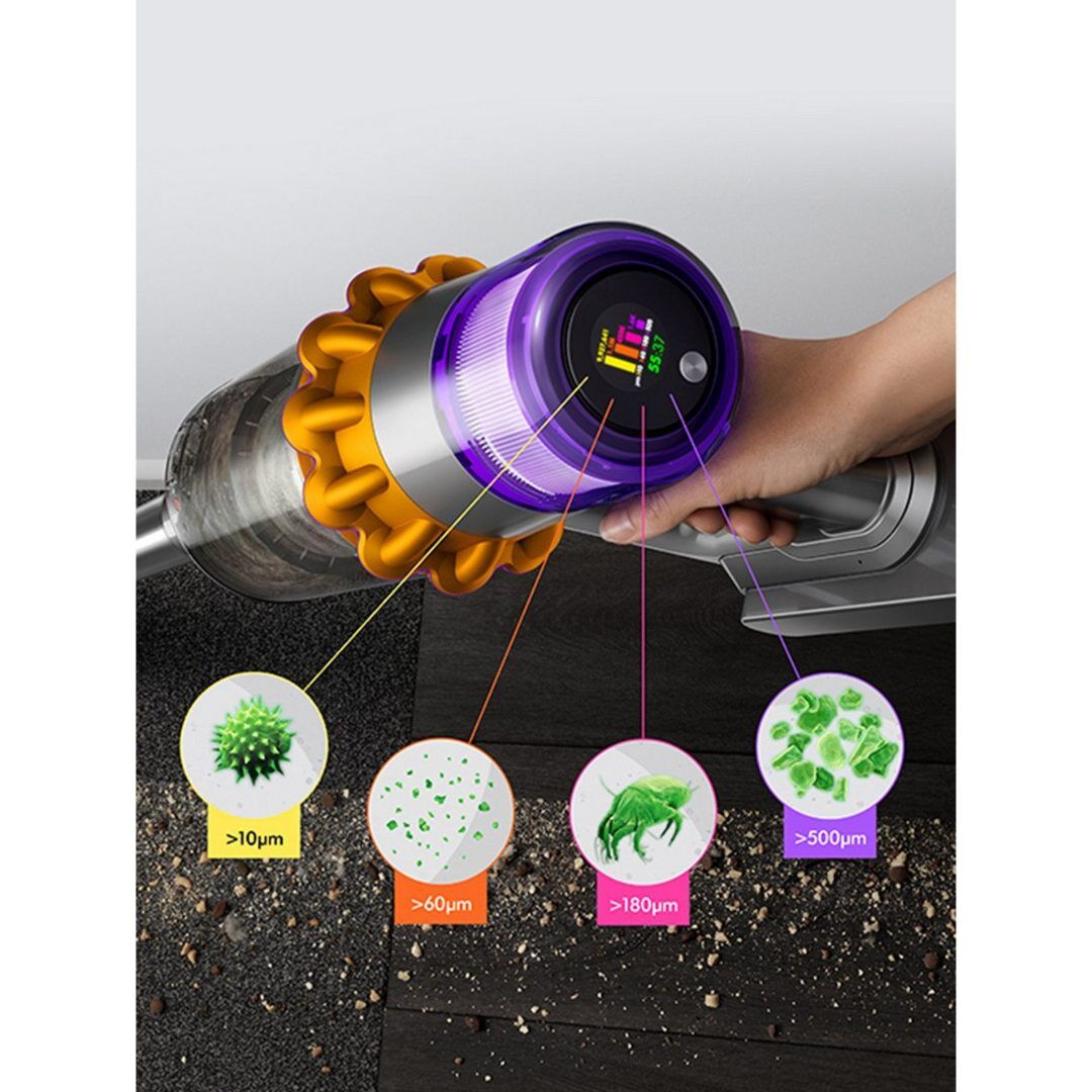 Dyson V15-2024 Cordless Vacuum - 60 Minutes Run Time - Yellow/Nickel - Image 3