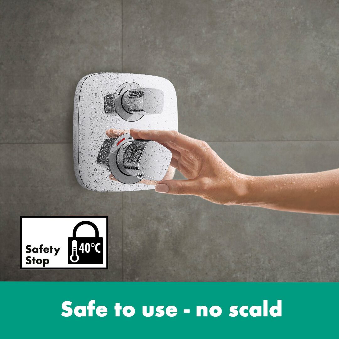 Hansgrohe Ecostat E Thermostat for concealed installation for 2 outlets - Image 2