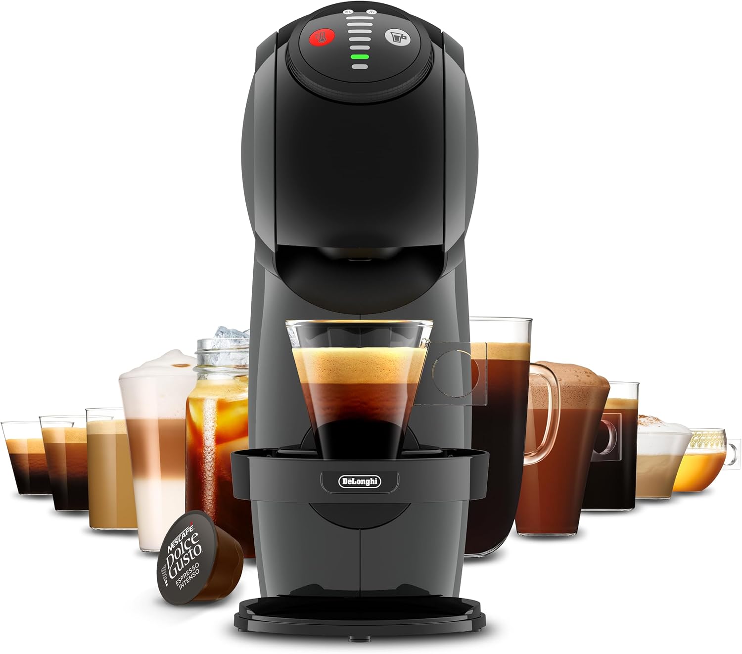 Delonghi Genio S EDG226.A Dolce Gusto Pod Coffee Machine-Anthracite - Image 3