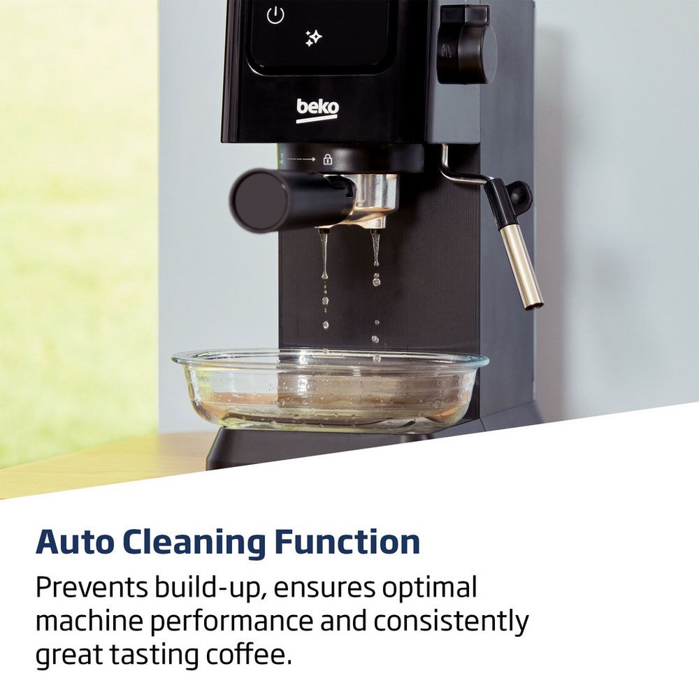 Beko CEP5302B CaffeExperto Manual Espresso Coffee Machine with Steam Wand - Black - Image 3