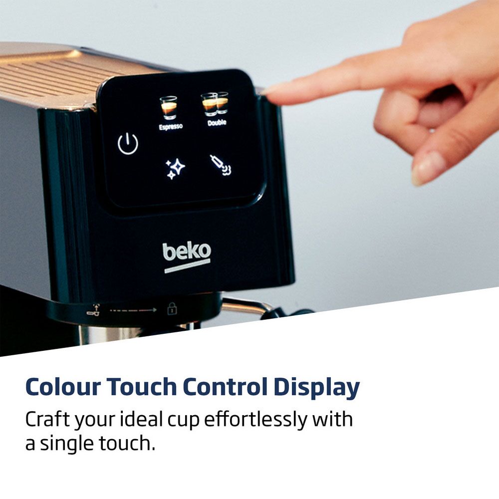 Beko CEP5302B CaffeExperto Manual Espresso Coffee Machine with Steam Wand - Black - Image 7