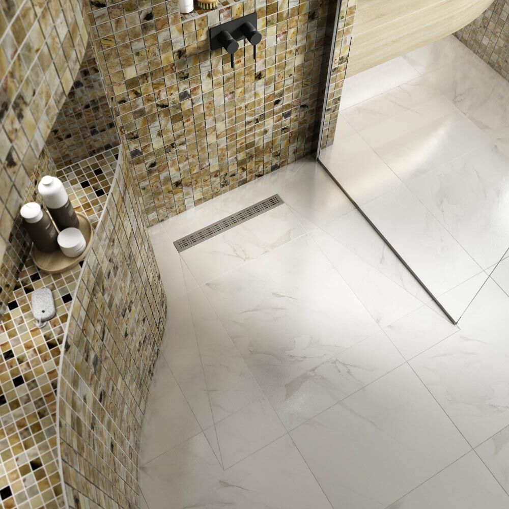 Marmox Linear Showerlay 360 1200mm x 1200mm x 40mm Ld Offset (M100) C/W Linear Waste - Image 3