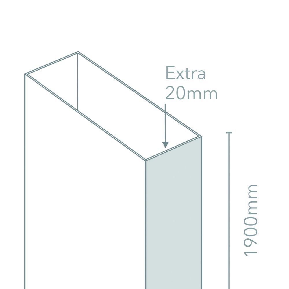 Merlyn New Mbox Extension Profile 1900mm