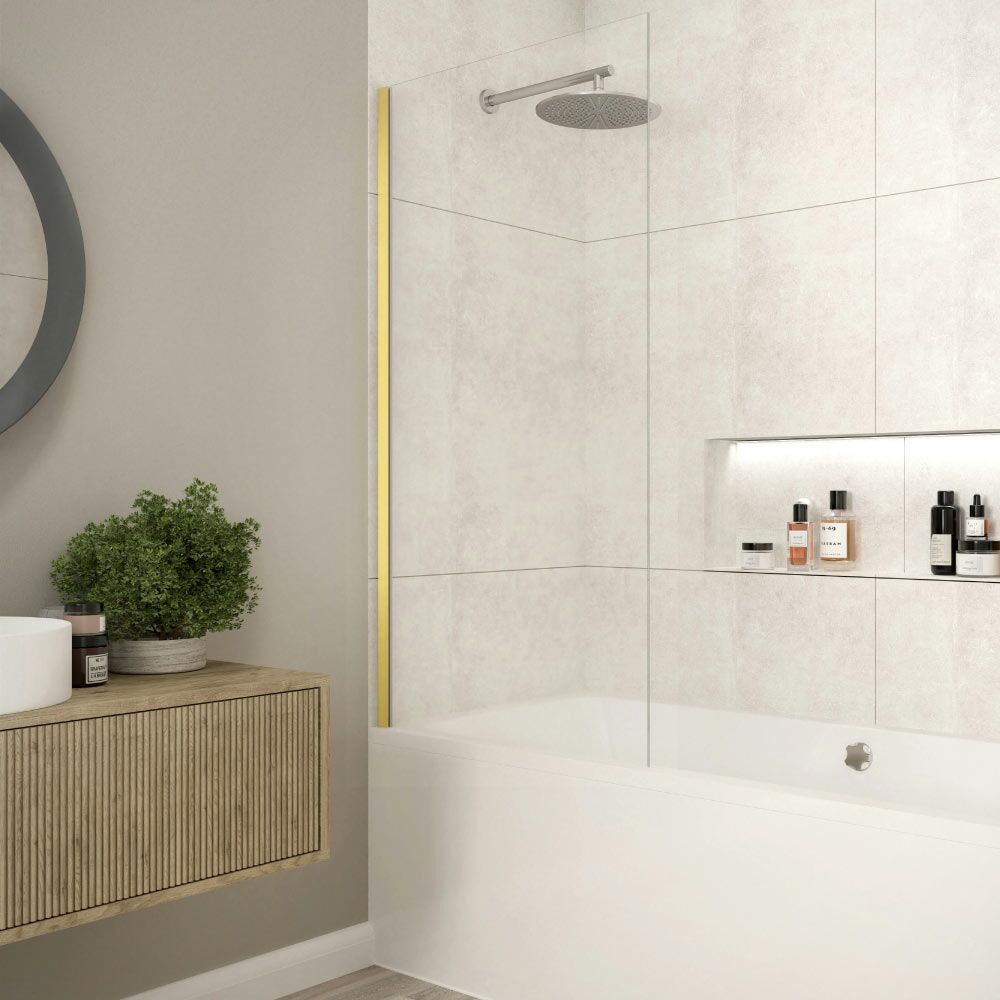 Merlyn Fixed Bath Screen 8mm Glass - Image 3