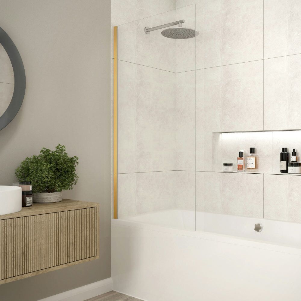 Merlyn Fixed Bath Screen 8mm Glass - Image 4