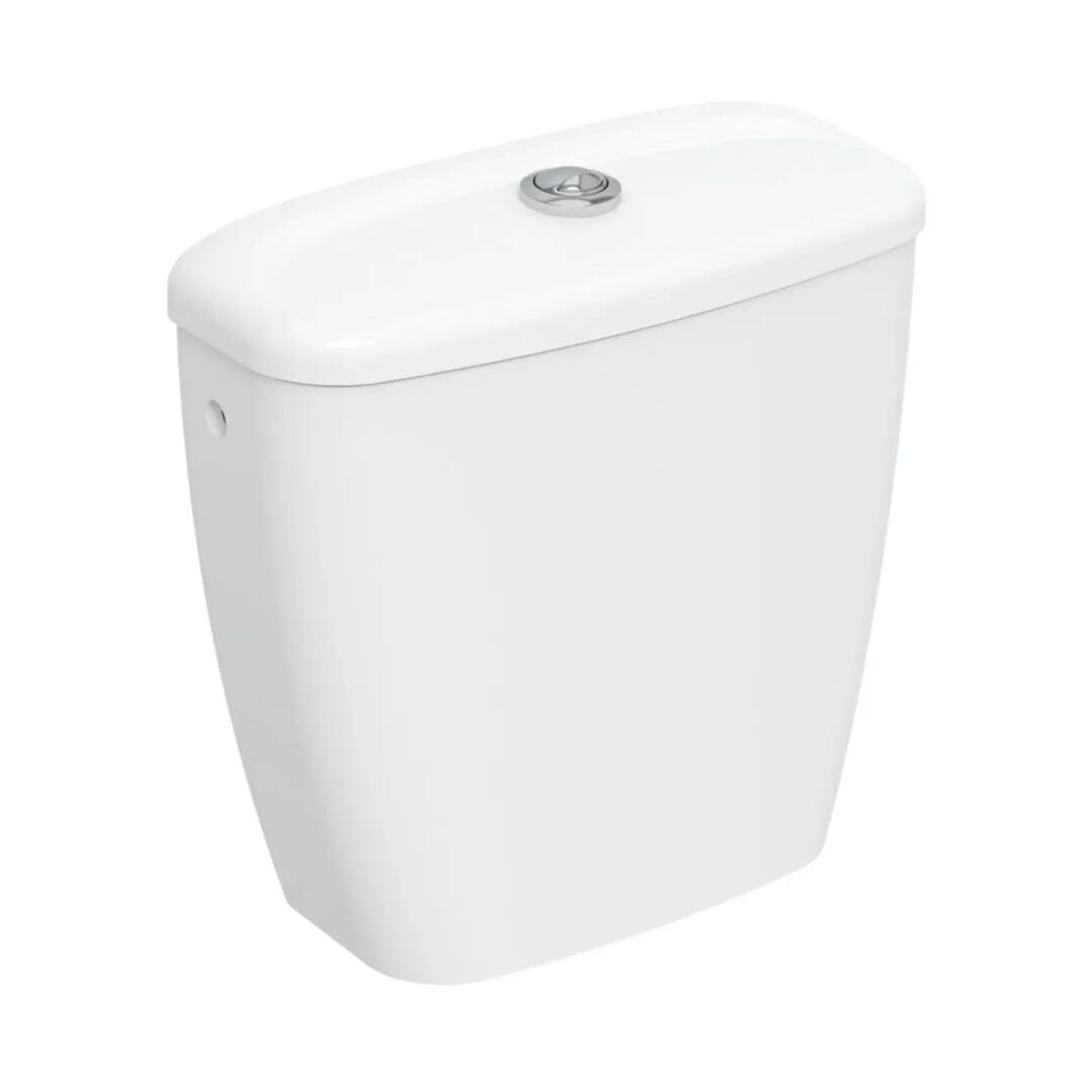Twyford Option Close Couple 6ltr Cistern With Push Button - White