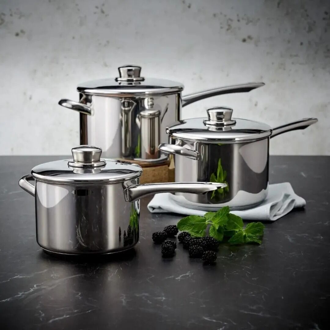 Stellar S8A1 8000, 3 Piece Saucepan Set - Image 2