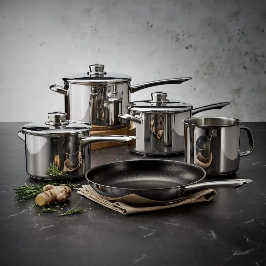 Stellar S8C1 8000, 5 Piece Saucepan Set - Image 2