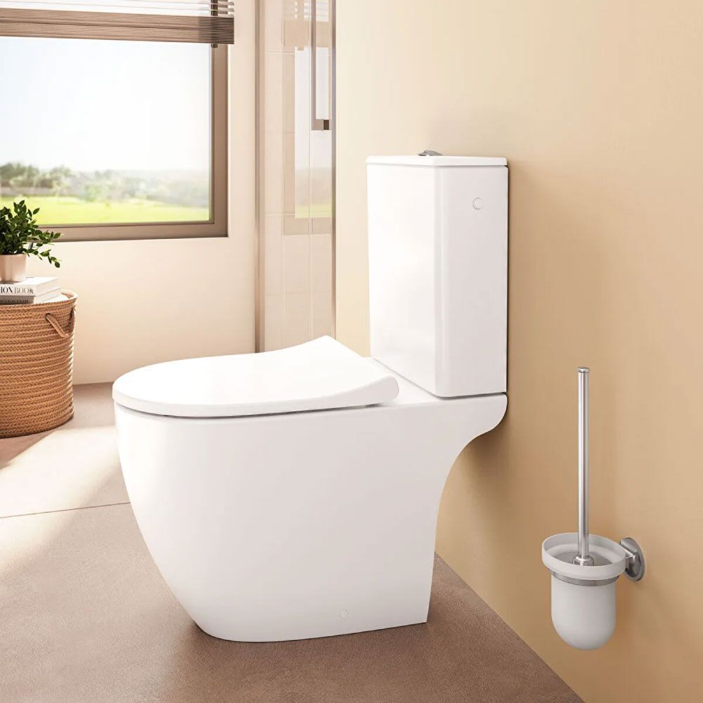 VitrA Sento Close-Coupled Soft Close Open Back Complete Toilet - Image 2