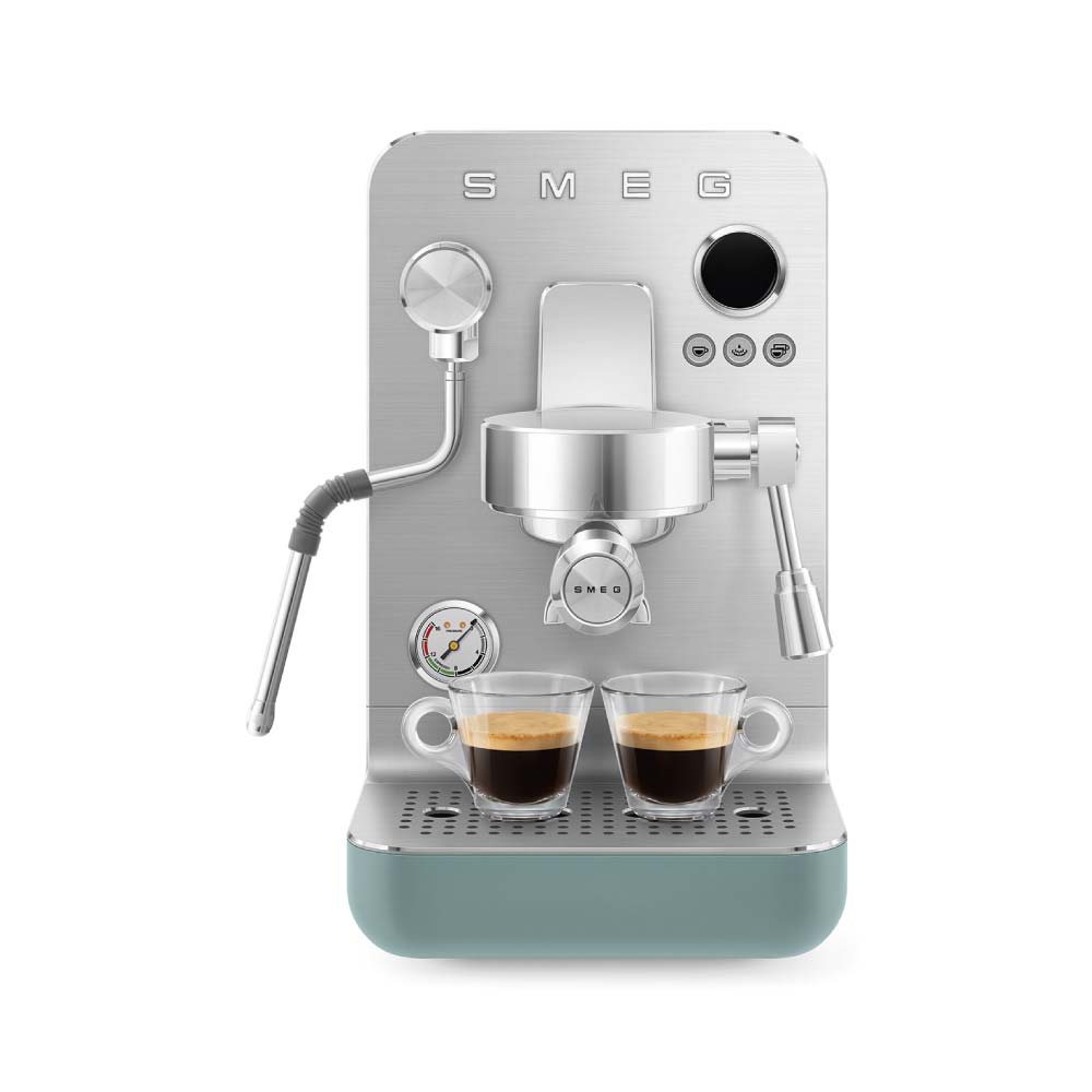 Smeg EMC02EGMUK Mini Pro Espresso Coffee Machine in Emerald Green - Image 2