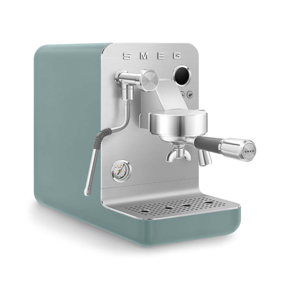 Smeg EMC02EGMUK Mini Pro Espresso Coffee Machine in Emerald Green - Image 3