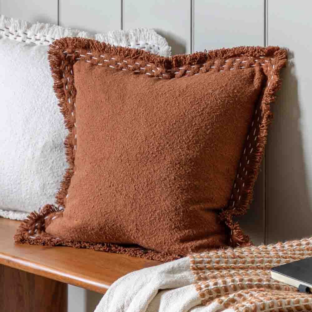 Harmony Cushion Rust - Poly Filled - Image 2