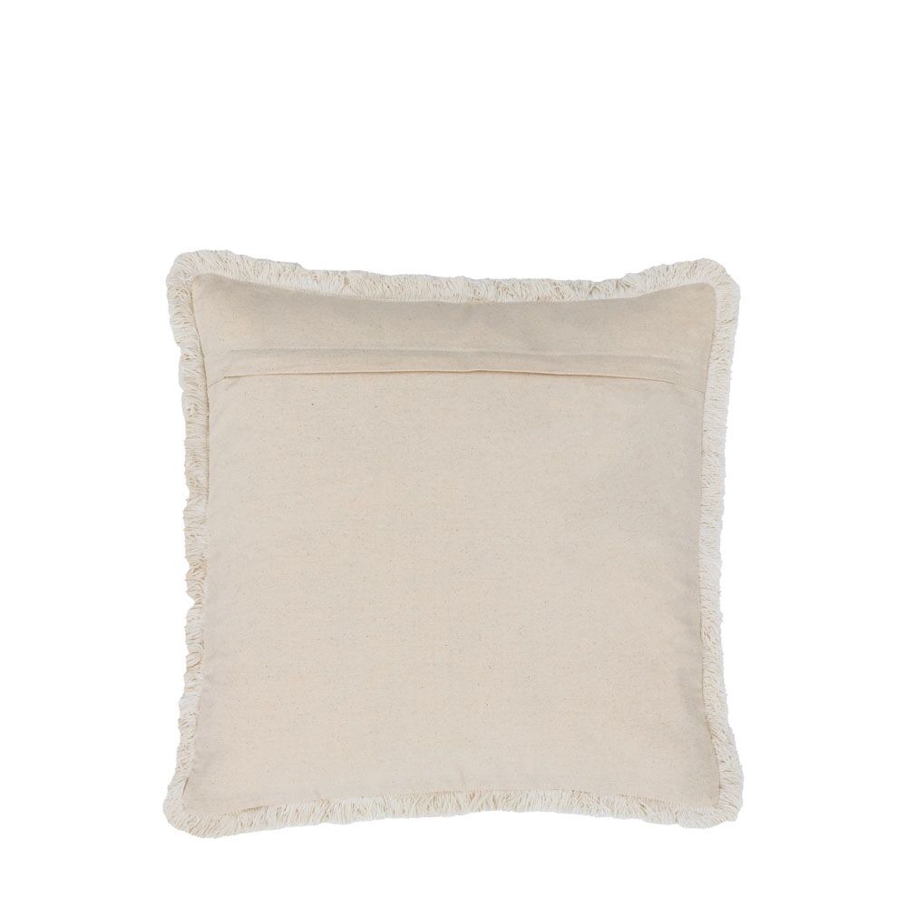 Woodleigh Fringe Cushion Stone - Feather Filled - Image 5