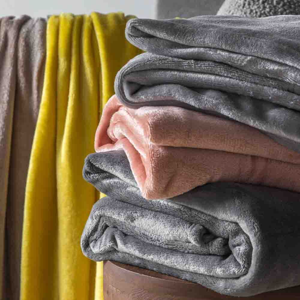 Rolled Flannel Fleece Blush - Image 2