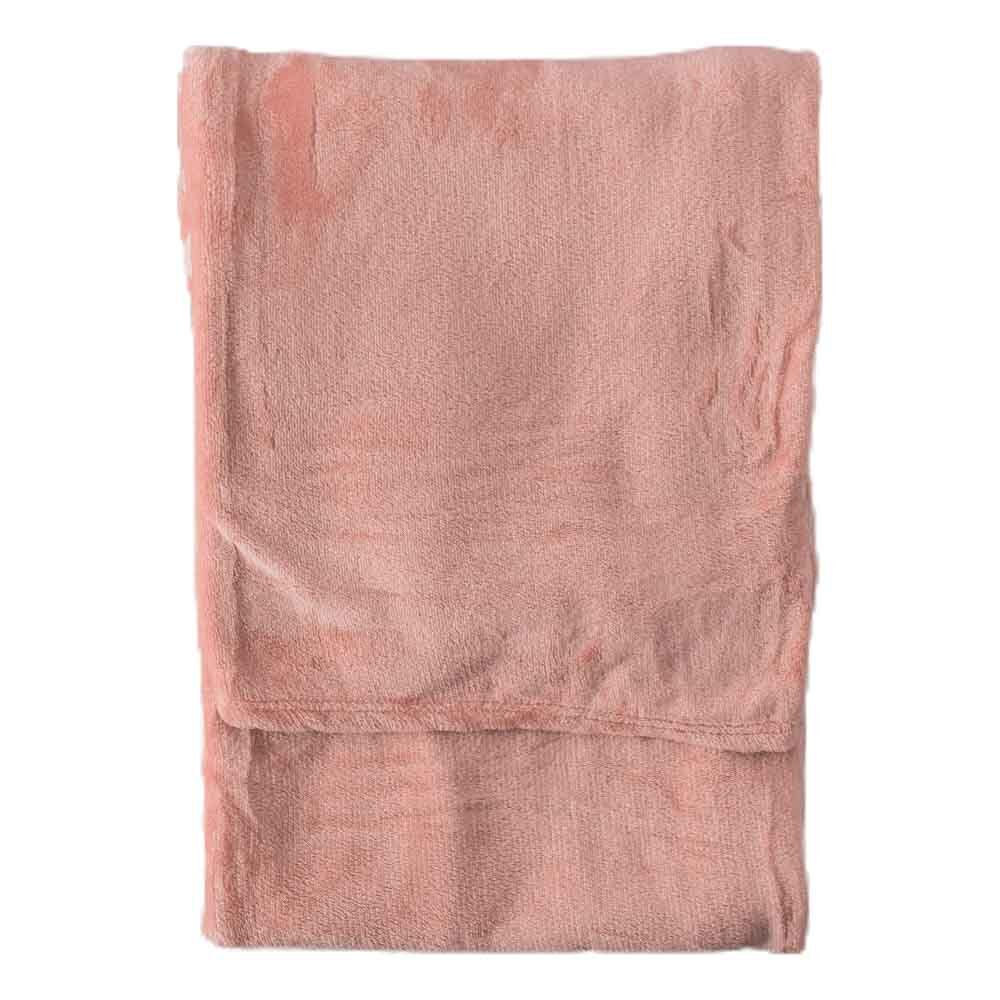 Rolled Flannel Fleece Blush - Image 3