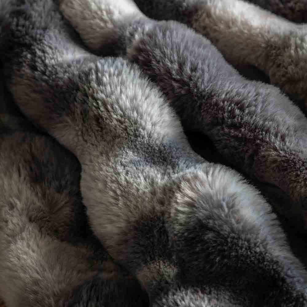 Marshmallow Rabbit Faux Fur Throw - Image 3