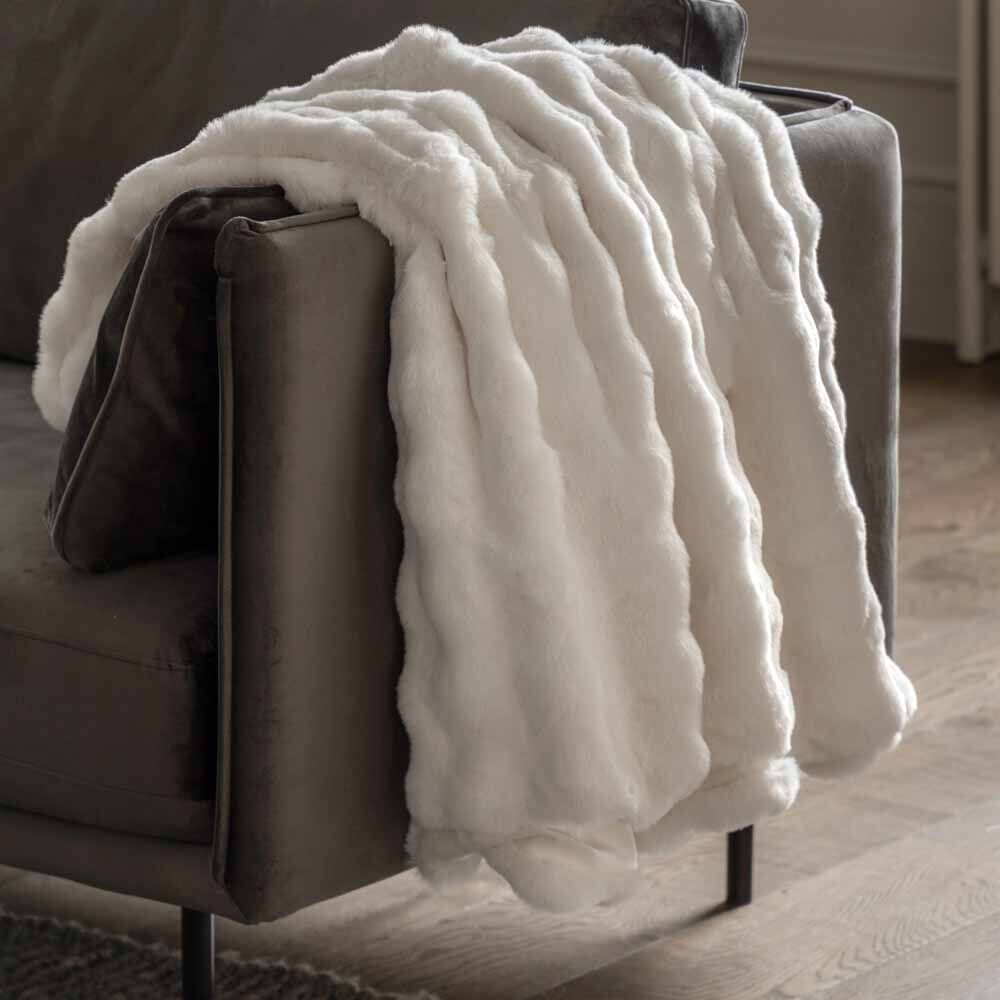 Marshmallow Rabbit Throw Cream - Image 2
