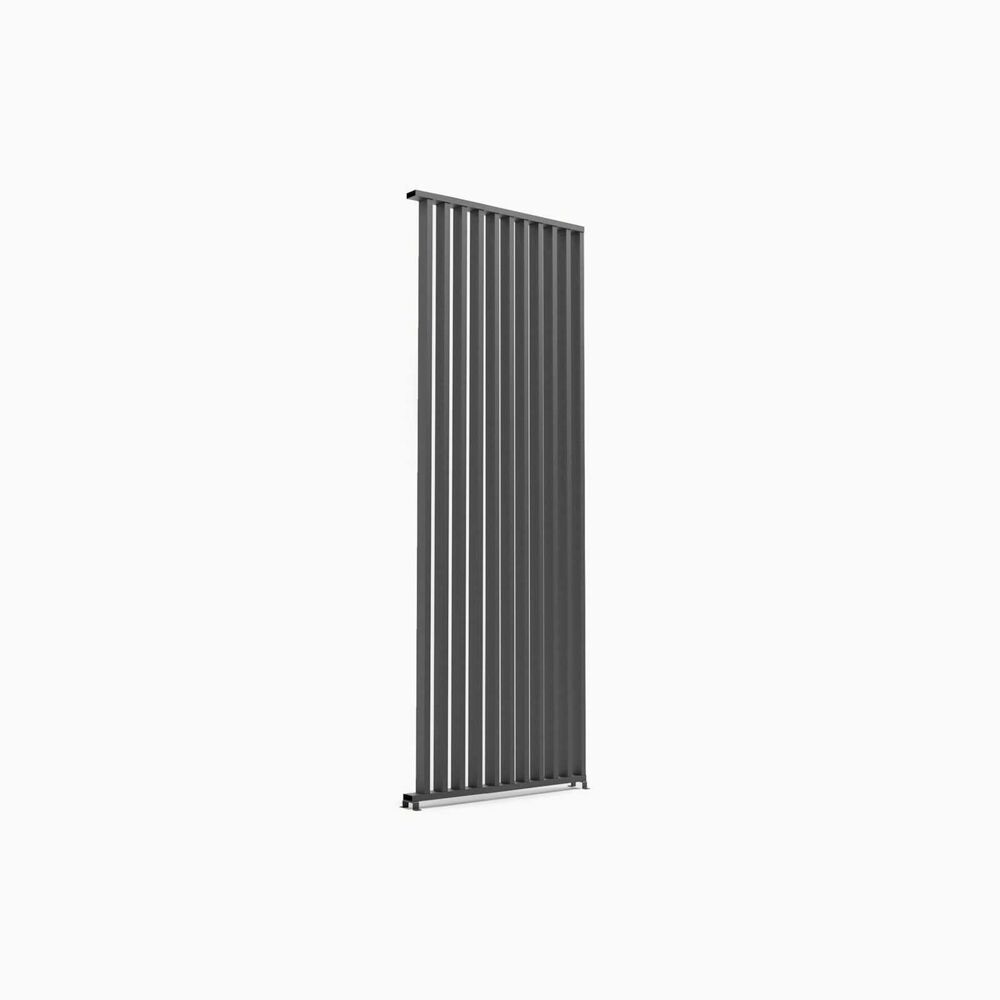 Nova <br> 1m Vertical Louvre Side Wall Panel - Grey