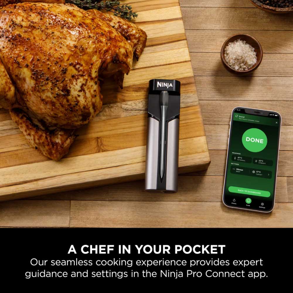 Ninja WP100EU ProChef Wireless Cooking Thermometer - Black/Silver - Image 5
