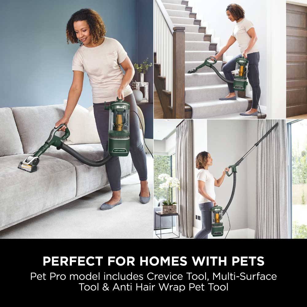 Shark NZ691UKT Anti Hair Wrap Upright Vacuum Cleaner with Lift-Away - Porsche Green - Image 4
