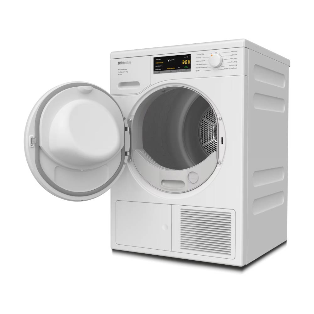 Miele TEA525WP Active 8kg Heat Pump Tumble Dryer - Lotus White - Image 2