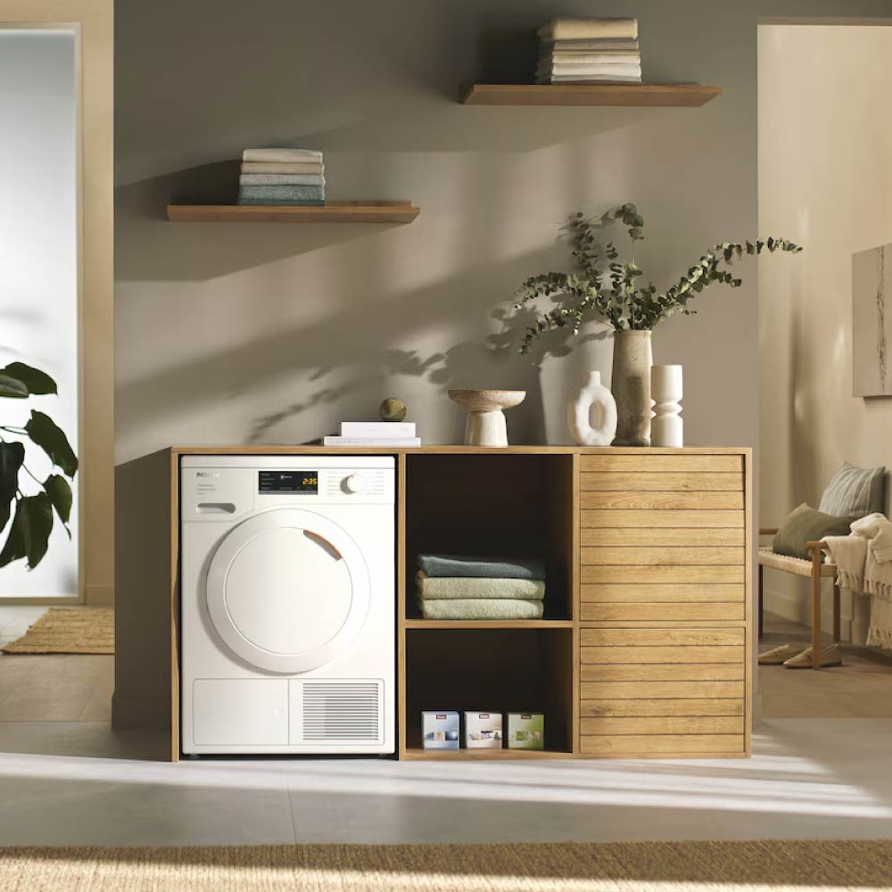 Miele TEA525WP Active 8kg Heat Pump Tumble Dryer - Lotus White - Image 4