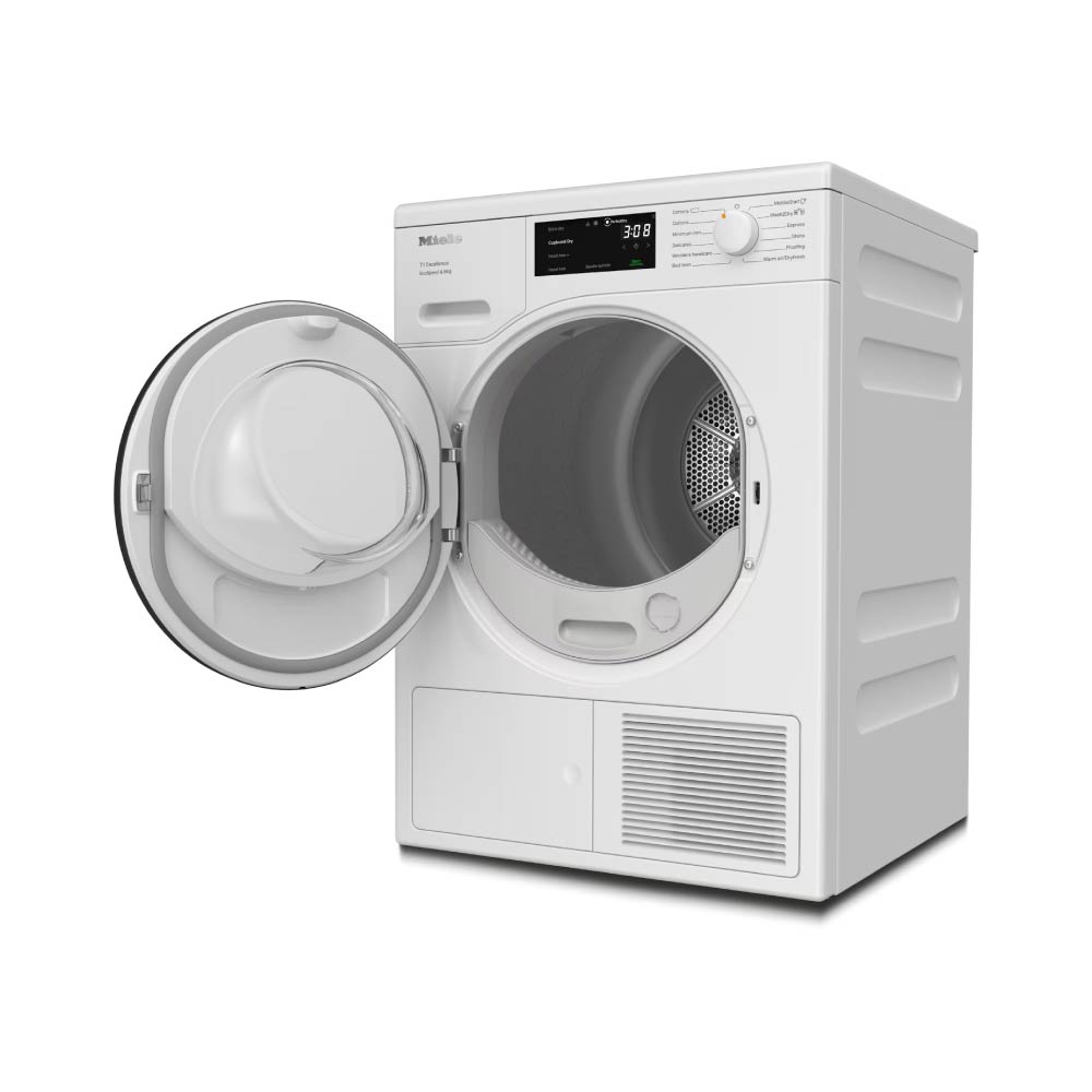 Miele TEC645WP EcoSpeed 8kg Heat Pump Tumble Dryer - Lotus White - Image 2