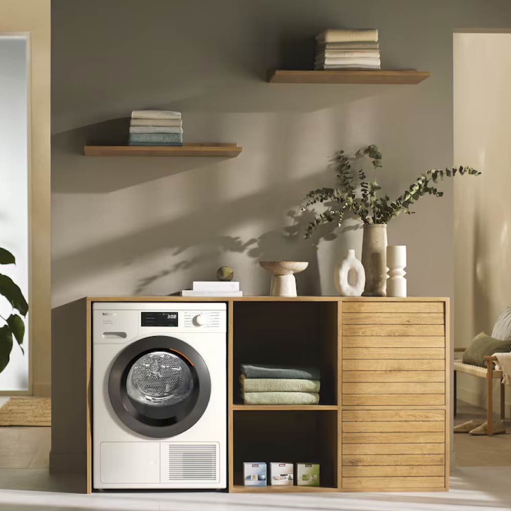 Miele TEC645WP EcoSpeed 8kg Heat Pump Tumble Dryer - Lotus White - Image 4