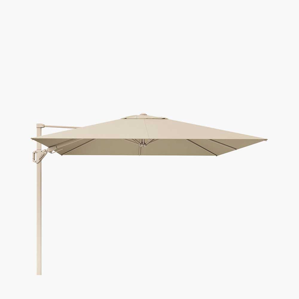 Pacific <br> Challenger T2 Cantilever Parasol 3m Square Sandstone / Champagne - Image 2
