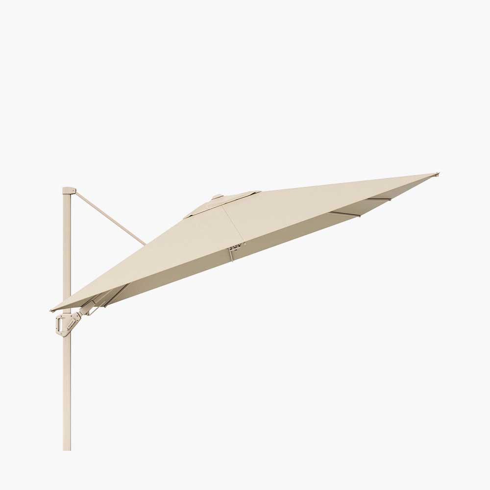 Pacific <br> Challenger T2 Cantilever Parasol 3m Square Sandstone / Champagne - Image 3