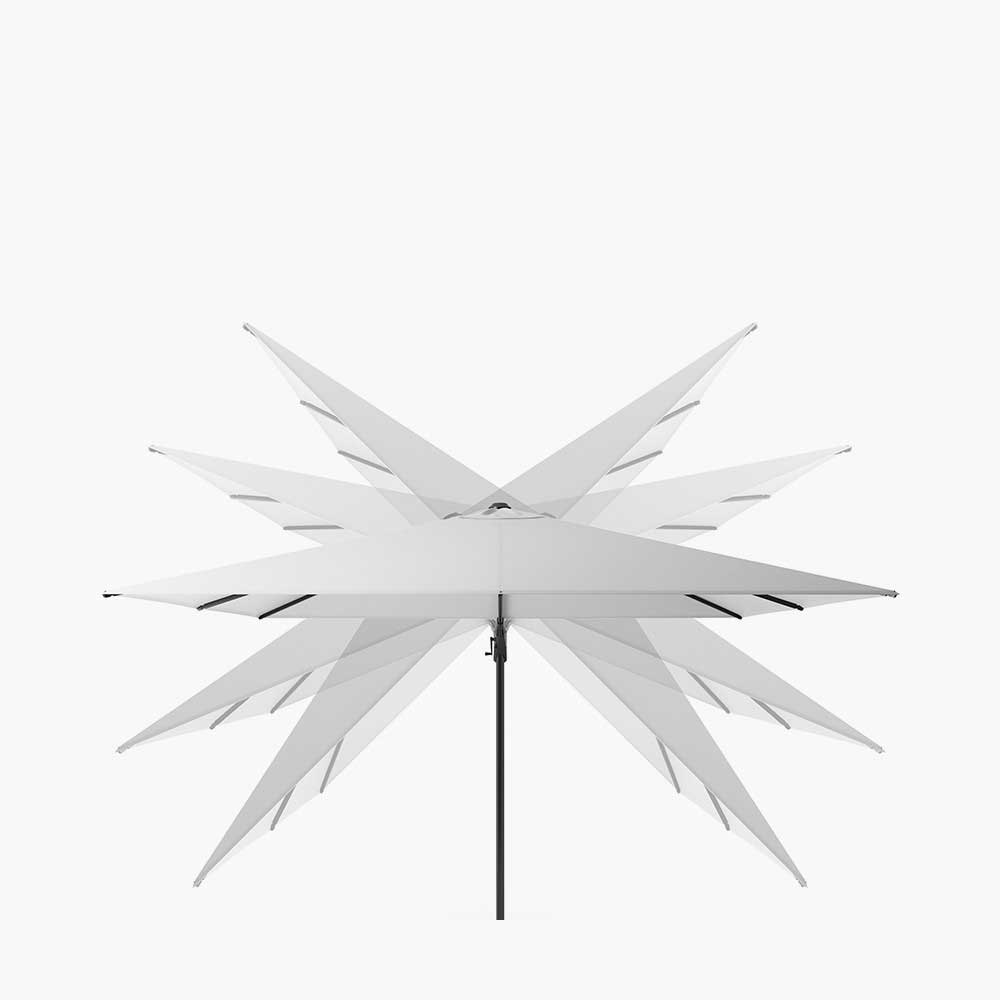 Pacific <br> Challenger T2 Cantilever Parasol 3m Square Sandstone / Champagne - Image 5