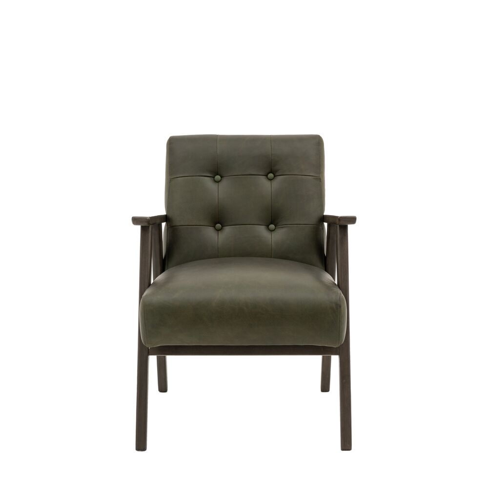 Whitehall Armchair Heritage Green Leather - Image 4