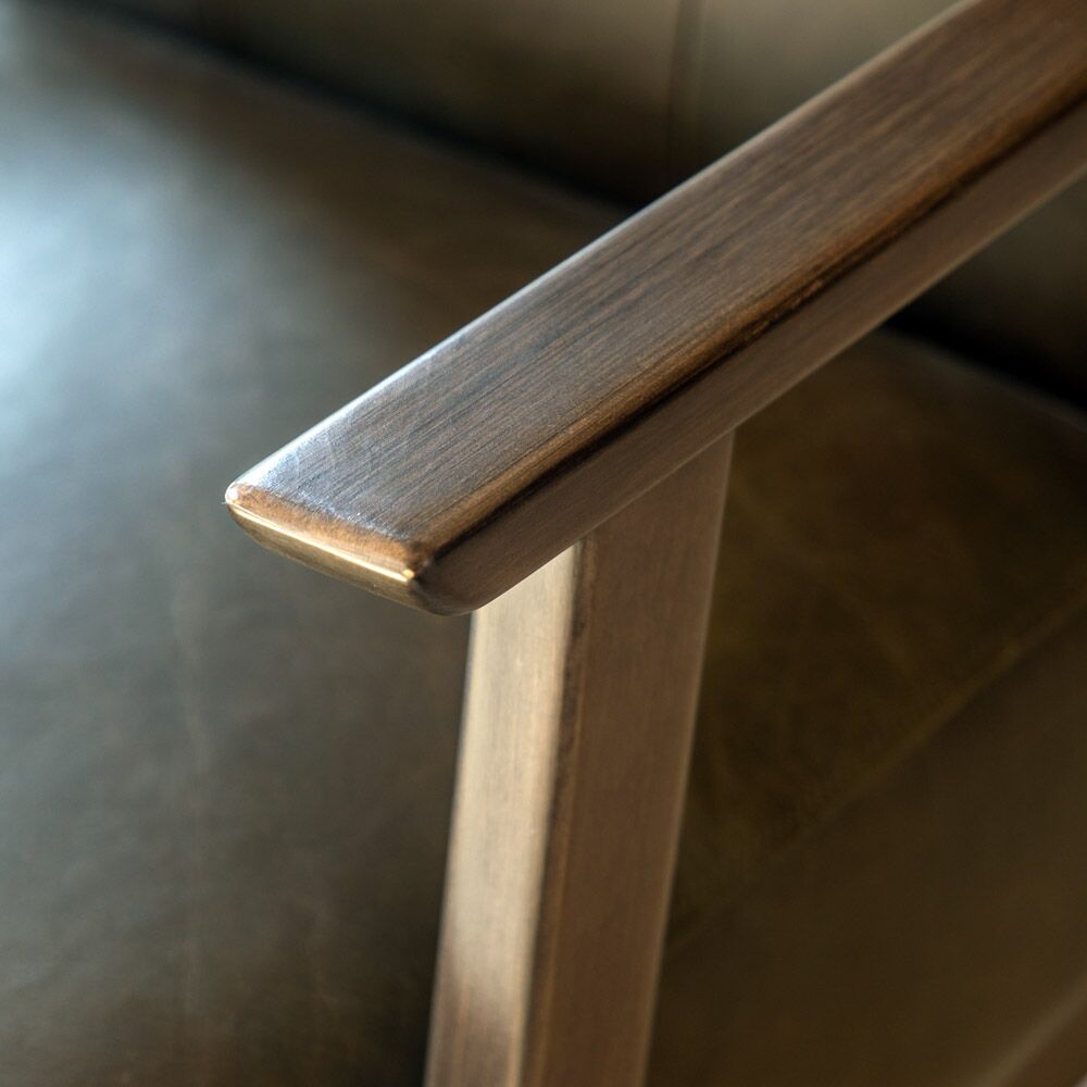 Whitehall Armchair Heritage Green Leather - Image 3
