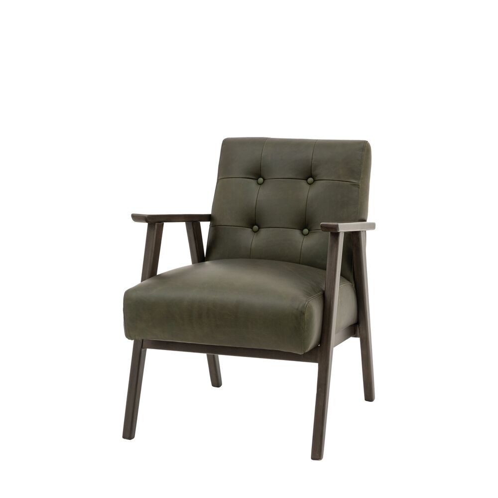 Whitehall Armchair Heritage Green Leather - Image 5