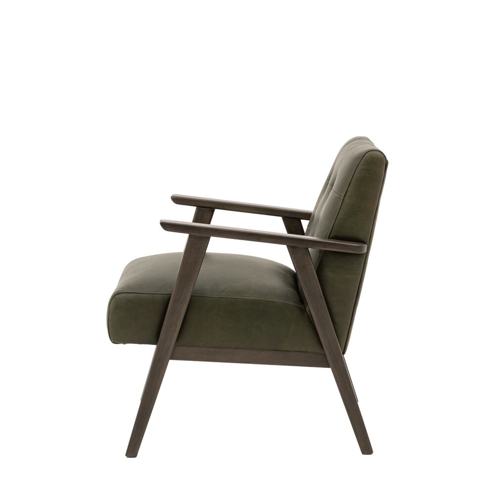 Whitehall Armchair Heritage Green Leather - Image 6