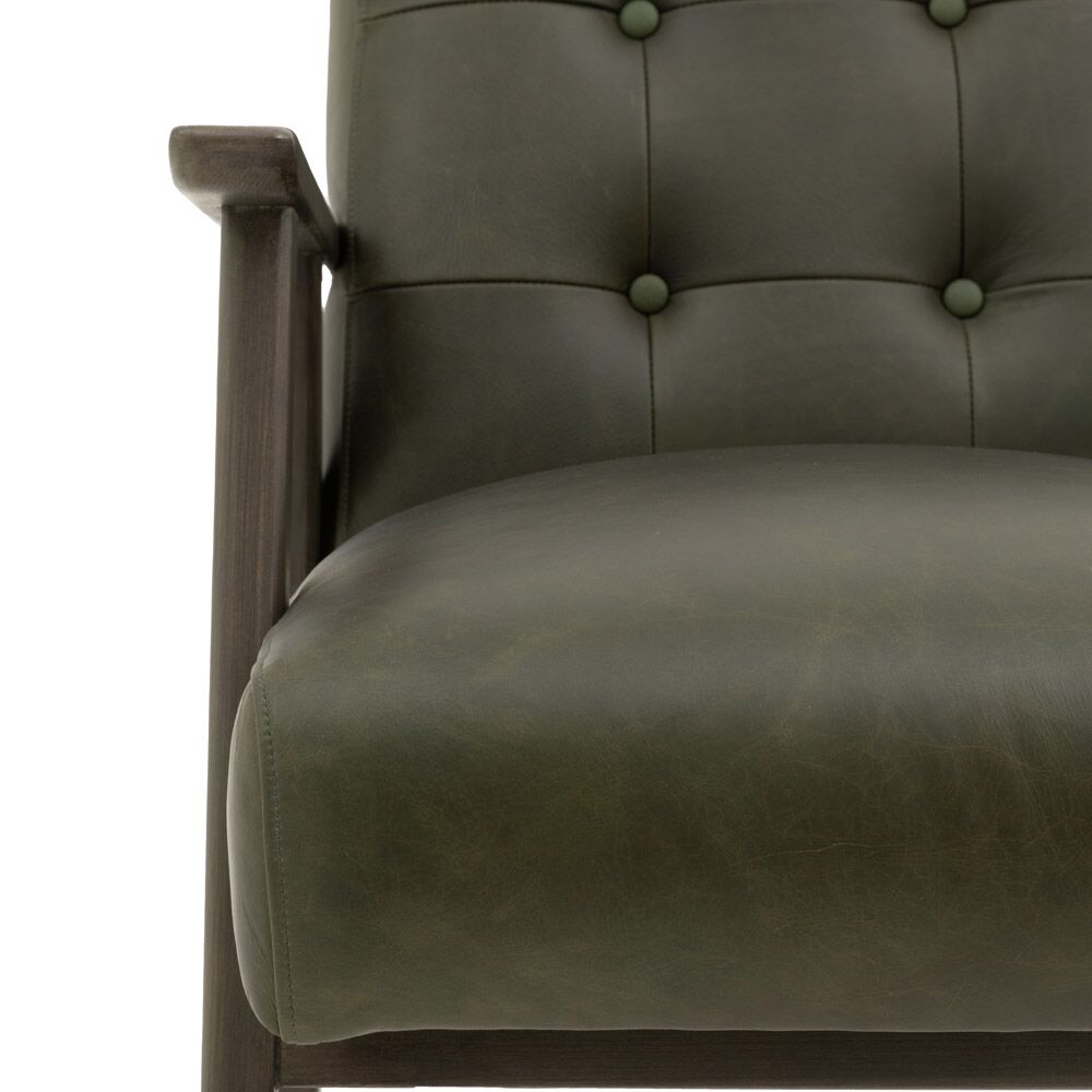 Whitehall Armchair Heritage Green Leather - Image 9